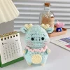 Búp Bê Rồng Len Xanh Pastel Sừng Vàng