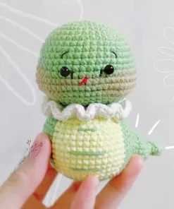 Búp Bê Rắn Len Xanh Lá Ngộ Nghĩnh